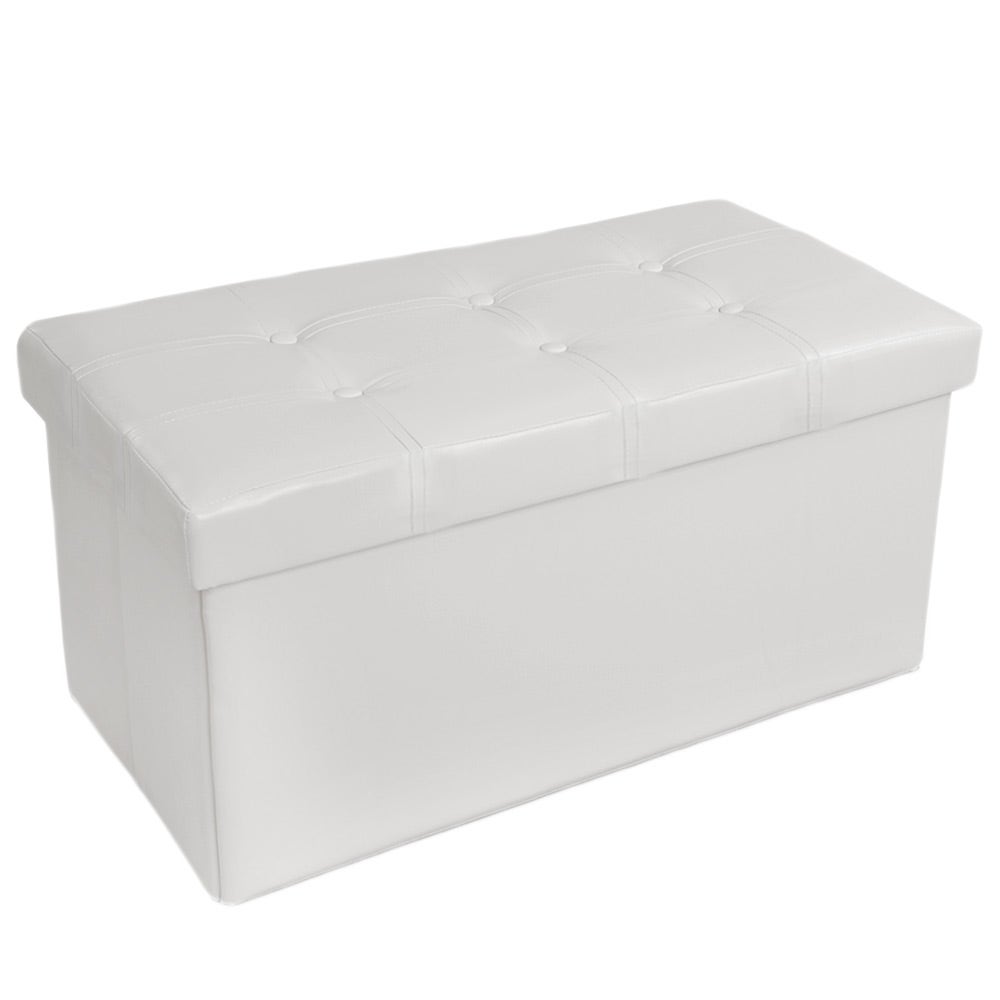 TecTake 80x40x40 cm Sgabello pieghevole Cassapanca Pouf Contenitore Poggiapiedi Cubo disponibile in diversi colori Beige | No. 401461 