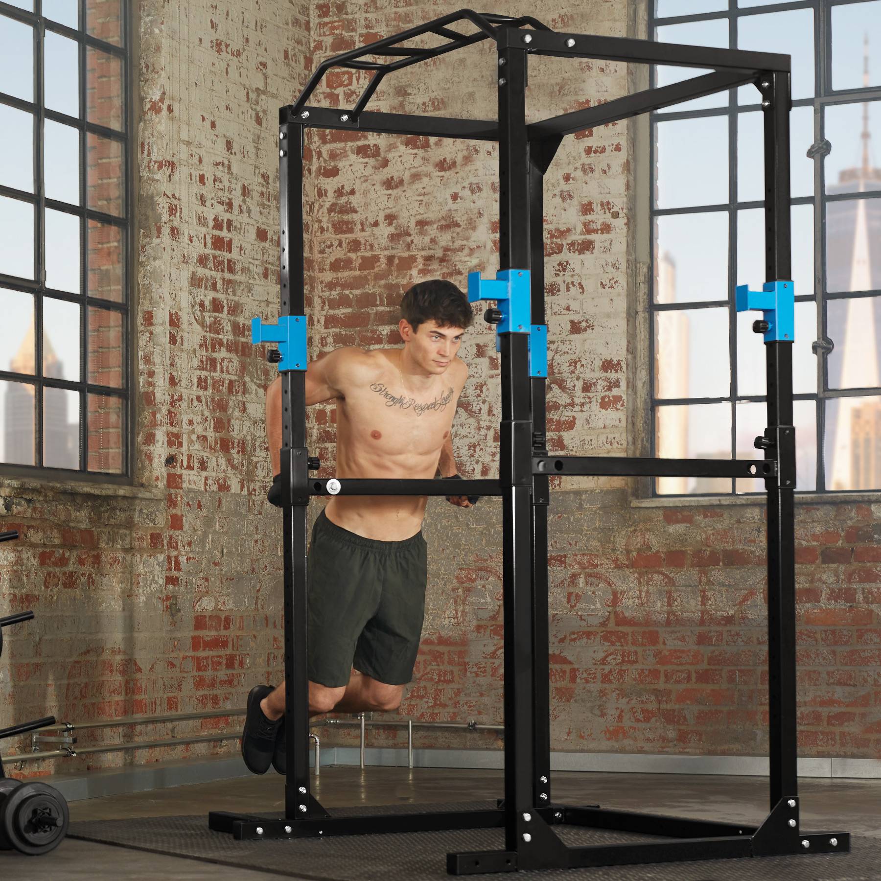 Copertura Protettiva Per Power Rack E Barra Trazioni, Impermeabile In Tessuto Oxford, Con Coulisse E Cerniera (163x173x209 Cm) - 2
