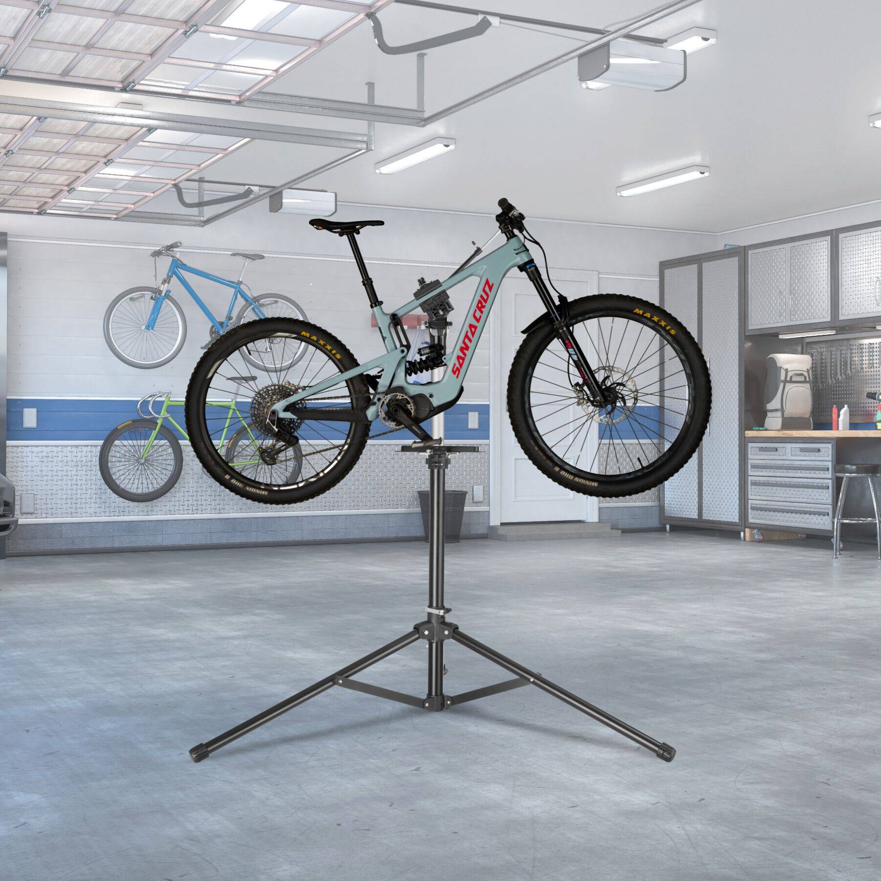 Lumintrail Cavalletto regolabile in altezza per bici da adulto Lumintrail Cavalletto regolabile in altezza per bici da adulto