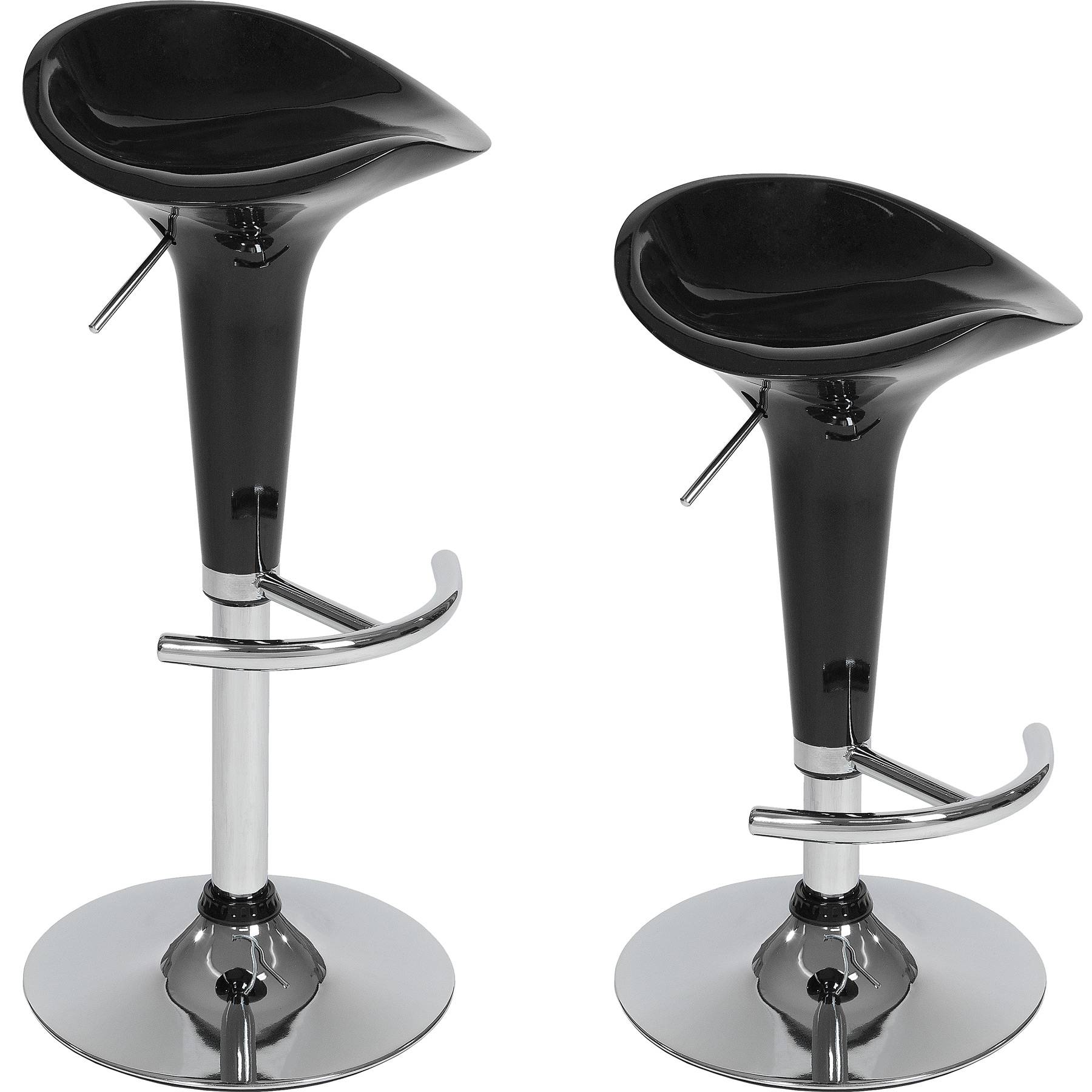 Set di 2 sgabelli da bar regolabili in altezza 77-97 cm Set di 2 sgabelli da bar regolabili in altezza 77-97 cm