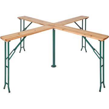 tavolo da bar, quattro piani di appoggio 241 x 241 x 103 cm