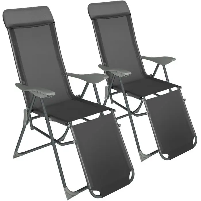 Set da 2 sedie da giardino in alluminio Jana