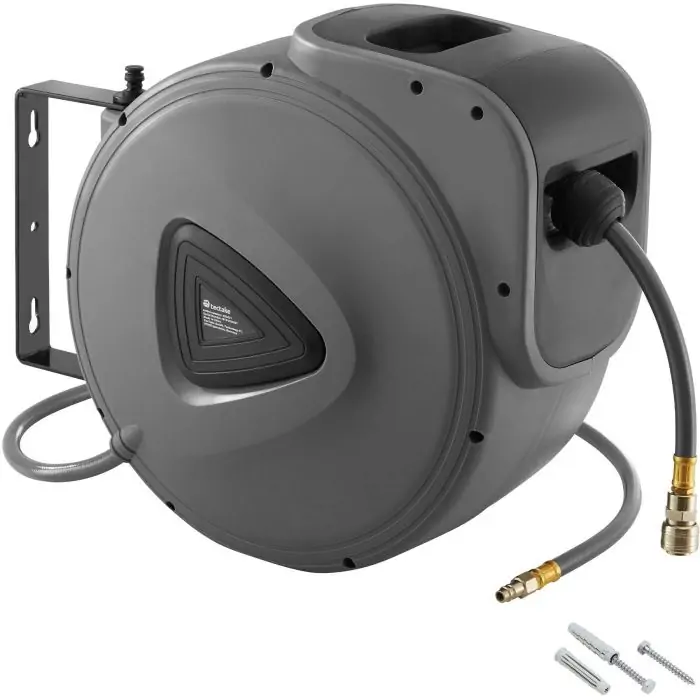 Tubo per aria compressa con avvolgitore