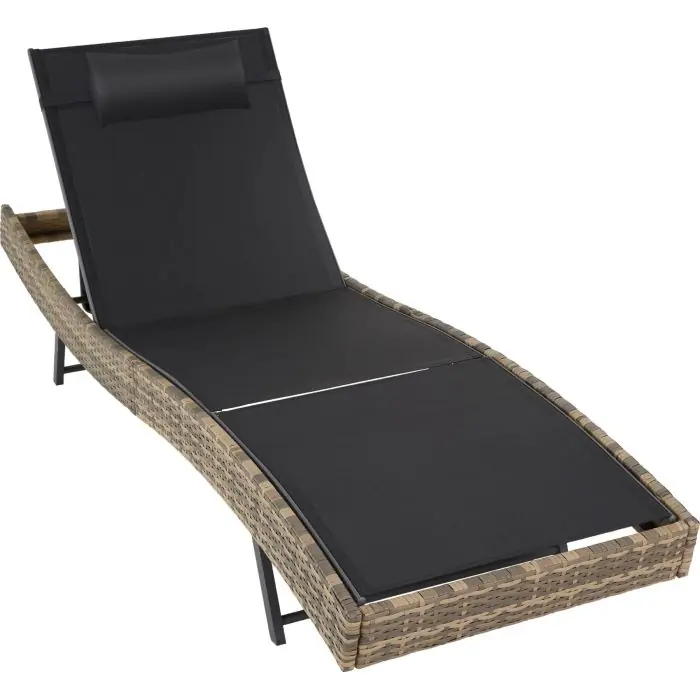 Lettino prendisole in rattan  Aurora 