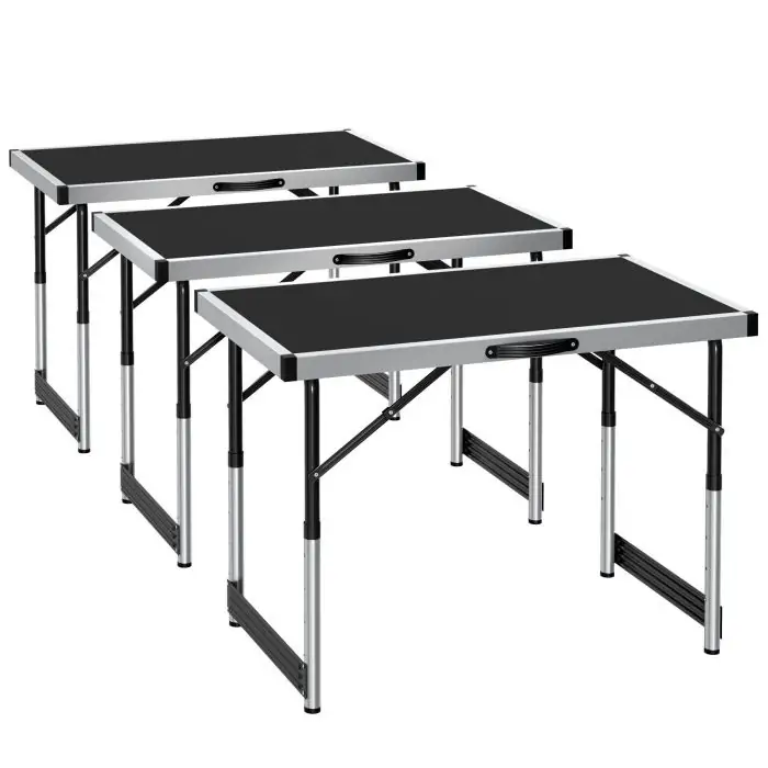 set di 3 tavolini pieghevoli 
