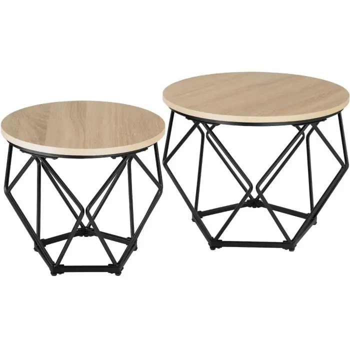Set di 2 tavolini da salotto Benham
