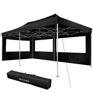 Gazebo pieghevole Viola 3x6 m con 2 elementi laterali