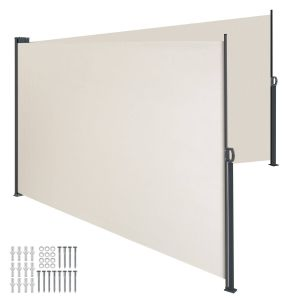Tenda da sole laterale doppia estensibile con meccanismo di avvolgimento