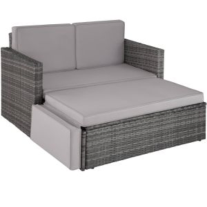 Divano lounge in rattan Corf&ugrave;